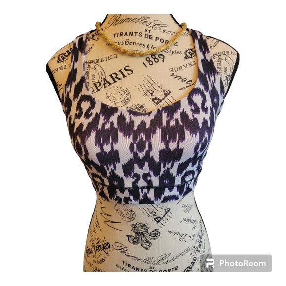 Lululemon Black and White Marbel Energy Training Bra - Picture 4 of 7